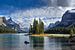 Spirit Island Maligne Lake, Canada van Adelheid Smitt