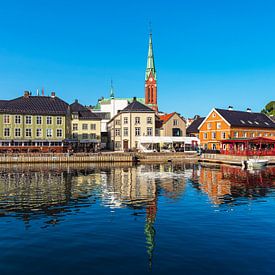 View of the town of Arendal in Norway by Rico Ködder