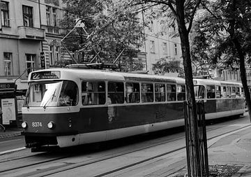 Praagse tram van Erol Kip