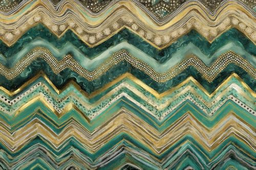 Groene Chevron Patronen