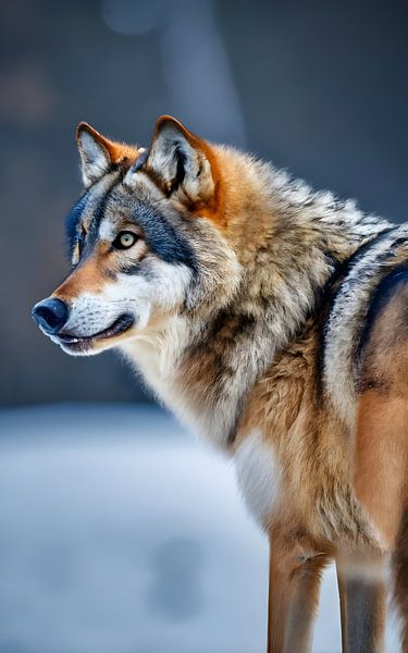 Loup des neiges par Ayyen Khusna