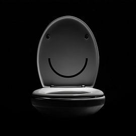 Glückliche Toilette