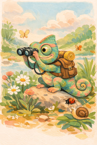Kleine Kameleon op Avontuur