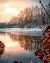 Winterzon in het meer van Joris Machholz thumbnail