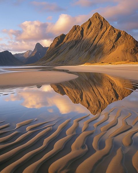 Gouden licht aan de kust van Nieuw-Zeeland van fernlichtsicht