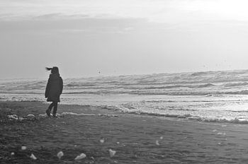 Meisje aan Zee