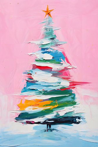 Sapin de Noël minimal et moderne