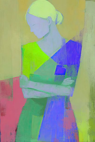 Profil de la femme | Neon Silence par La collection ARTEO