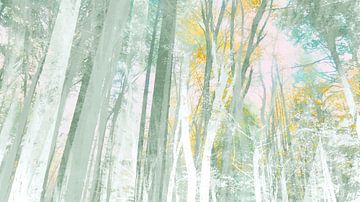 Magic Forest Pastel Painting II by FRESH Fine Art