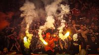 Ultras von CSKA Sofia während des Derbys gegen Levski Sofia