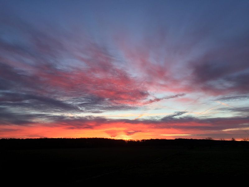 Zonsondergang by Jan Henk Janssen