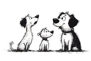 drei disney-hunde