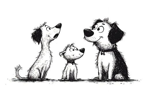 three disney dogs