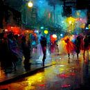 Tanzen auf der Straße in einer langen Sommernacht, Teil 9 von Maarten Knops Miniaturansicht