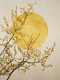 Minimalist golden sun by IamHome Studio