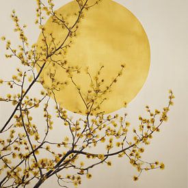 Minimalistische goldene Sonne von IamHome Studio