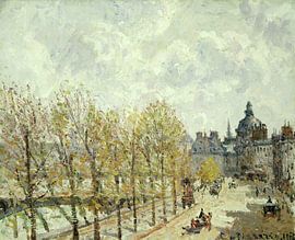 Camille Pissarro,Der Kai von Malaquais am Morgen, sonniges Wetter, 1