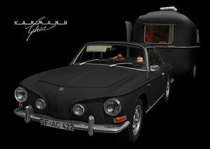 VW Karmann-Ghia (type 34) avec caravane Fathi