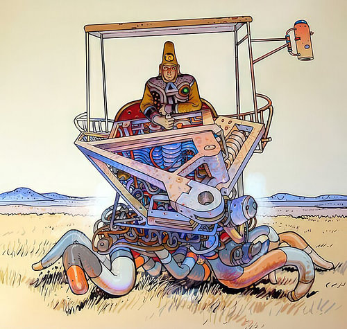 Wüstenmaschinen-Karawane