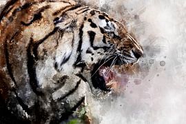 Hungriger Tiger von Monica Zimmermans