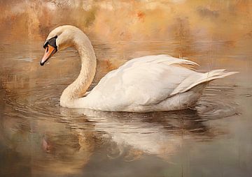 Swan by Wonderful Art