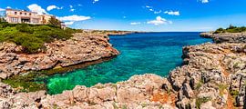Beautiful coastline of Porto Cristo on Mallorca island by Alex Winter