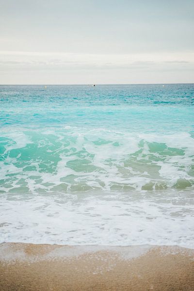 Azure sea on a winter morning by Joep van de Zandt