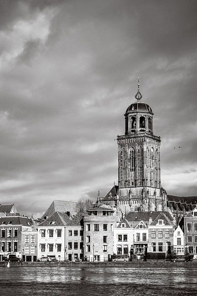 Stadsgezicht Deventer (1) van Rob van der Pijll