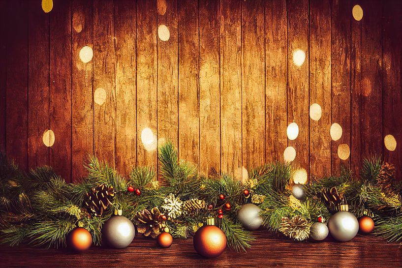 Kerstmis achtergronddecoratie 02 van Animaflora PicsStock