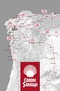 Camino de Santiago Kaart | Sint Jacobsroute van ViaMapia thumbnail