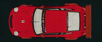 Porsche GT3 RS Cup 2008 top view by Jan Keteleer