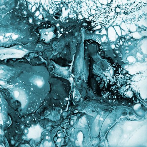 Univers rouge en turquoise