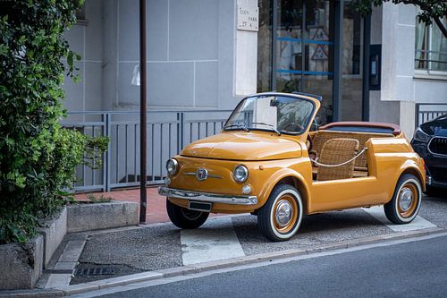 Fine Art Retro Fiat500 | Monaco | Reisefotografie von BY Patries