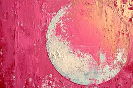 Rosa Mond in der Morgendämmerung von ByNoukk