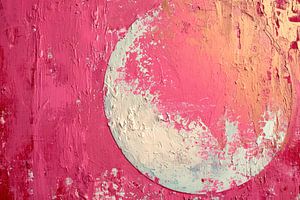 Roze Maan in Ochtendgloren van ByNoukk