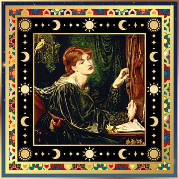 S.F. Remastered Version of Veronica Veronese by Dante Gabriel Rossetti by Silver Fox Art Decor