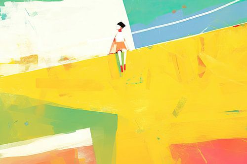 Kunstwerk mit Bewohner