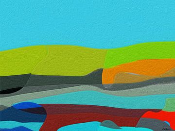 Die abstrakte Landschaft Peel.