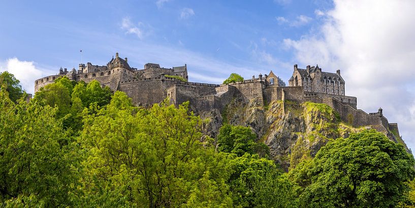 Princes Street Gardens &amp; Edinburgh Castle | Panorama von Melanie Viola