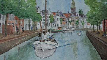 Aquarell von Groningen von Bert Groenhagen