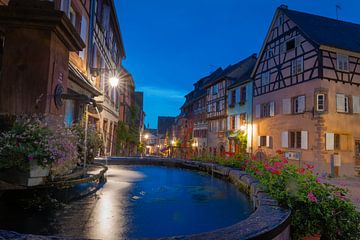 Night falls over Riquewihr by Ken Costers