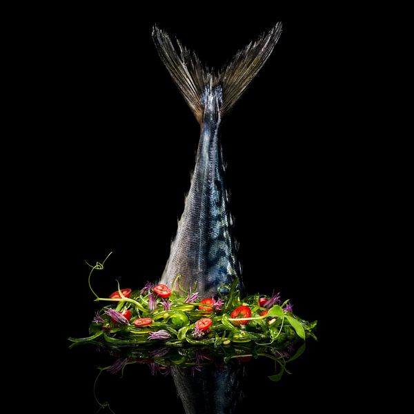 Mackerel seaweed salad, mackerel seaweed salad by Corrine Ponsen