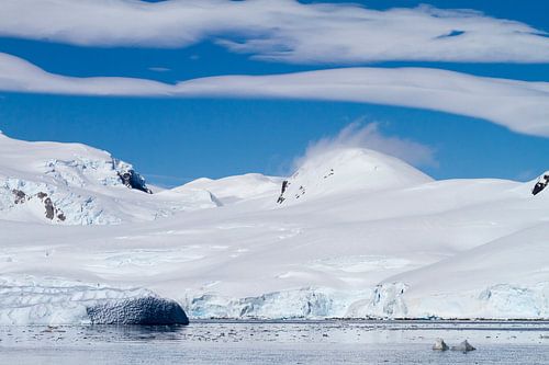 Berglandschap op Antarctica;