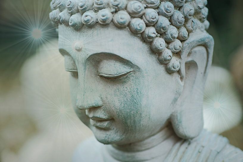 Buddha in the garden by Wieland Teixeira