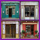 Collage of antique French storefronts (type B) von Gert van Santen Miniaturansicht