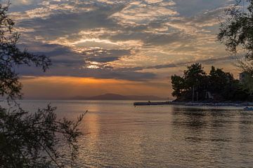 Beautiful sunset in Greece by Miranda van Hulst