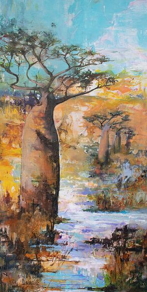 Baobaps in freier Wildbahn von Janny Schilderink......Atelier "de Tuute "