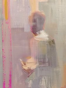 Abstrait moderne aux couleurs pastel sur Carla Van Iersel