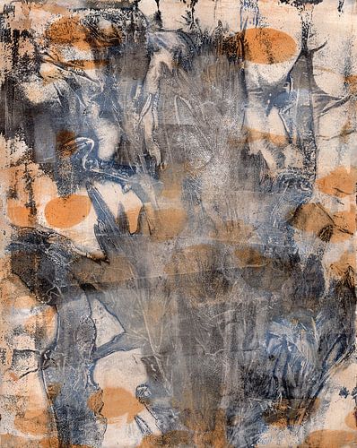 Botanische kunst in wabi-sabi-stijl. Taupe en terra.