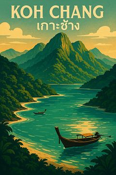 Koh Chang Paradise Bay - Tropical Island Bliss & ; Ocean Horizon Art